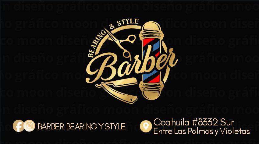 Tarjeta Barber Bearing y Style